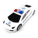Battery-Powered Police Car with 360° Rotating Lights and Automatic Door Switch Magic Cars 1