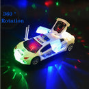 Battery-Powered Police Car with 360° Rotating Lights and Automatic Door Switch Magic Cars 5