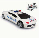 Battery-Powered Police Car with 360° Rotating Lights and Automatic Door Switch Magic Cars Variant 0