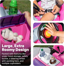 Deluxe Pink Toddler Ride-On Push Car with Safety Seat Belt and Quiet Wheels Magic Cars 5