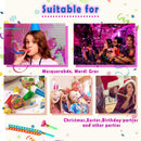 25 Pack Multicolor Party Blowouts and Noisemakers, 3.3 Inches Magic Cars 6