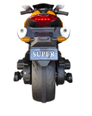 12V Orange Ride-On Motorcycle for Kids - Perfect for Boys and Girls
