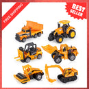 6-Piece Diecast Construction Vehicle Playset for Kids Magic Cars Variant 0