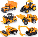 6-Piece Diecast Engineering Vehicle Playset for Kids Magic Cars 1