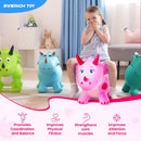 Pink Triceratops Bouncy Hopper Toy for Kids Aged 2-5, Perfect for Indoor and Outdoor Fun Magic Cars 3
