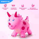 Pink Triceratops Bouncy Hopper Toy for Kids Aged 2-5, Perfect for Indoor and Outdoor Fun Magic Cars 4