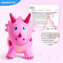 Pink Triceratops Bouncy Hopper Toy for Kids Aged 2-5, Perfect for Indoor and Outdoor Fun Magic Cars 5