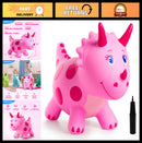 Pink Triceratops Bouncy Hopper Toy for Kids Aged 2-5, Perfect for Indoor and Outdoor Fun Magic Cars Variant 0