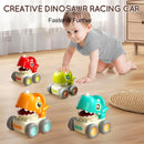 Dinosaur Themed Press and Go Friction Race Cars Toy Set for Kids Magic Cars 5