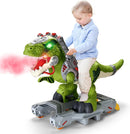 Electric Dinosaur Ride-On Car for Toddlers with Music and LED Lights Magic Cars 10