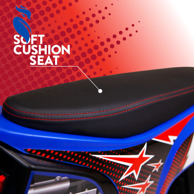 Electric Dirt Bike Toy for Kids and Teens 24V Blue M8TRX Magic Cars 4