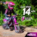 Electric Dirt Bike Toy for Kids and Teens 24V Pink M8TRX Magic Cars 0