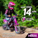 Electric Dirt Bike for Kids and Teens 24V Pink M8TRX Toy Magic Cars 7