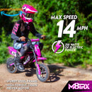 Electric 24V Pink Dirt Bike Toy for Kids and Teens M8TRX Magic Cars 1