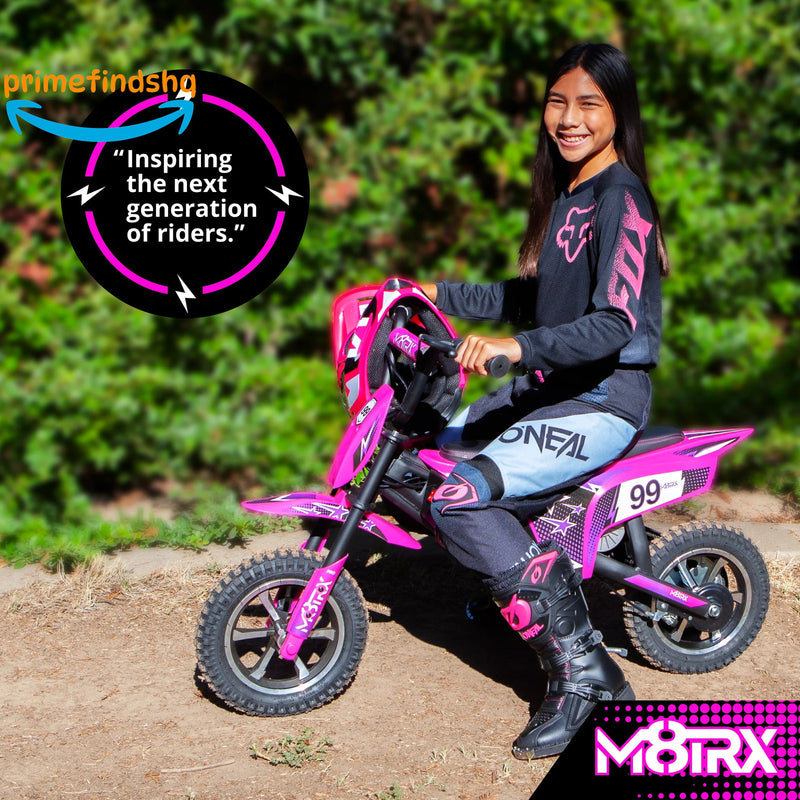 Electric 24V Pink Dirt Bike Toy for Kids and Teens M8TRX Magic Cars 2