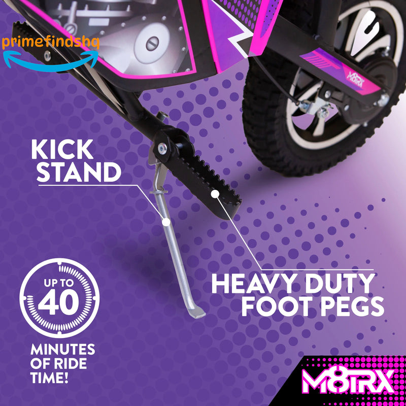 Electric 24V Pink Dirt Bike Toy for Kids and Teens M8TRX Magic Cars 5
