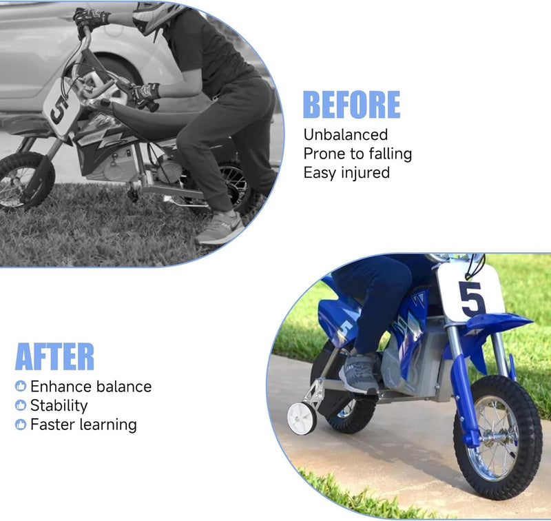 Training Wheels for Dirt Bikes Compatible with Razor MX350 MX400 MX500 MX650 Electric Models Magic Cars 1