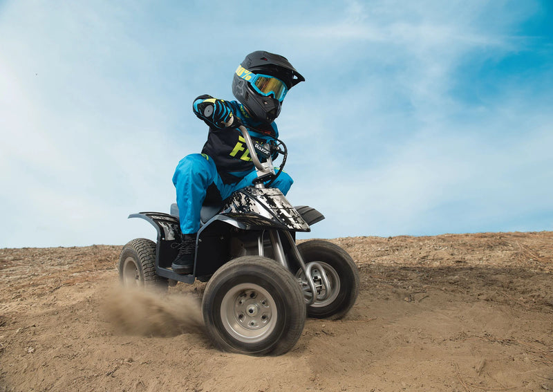 24V Powered Dirt Quad Ride-On with 12" Knobby Tires, Up to 8 MPH for Kids 8+ Magic Cars 7