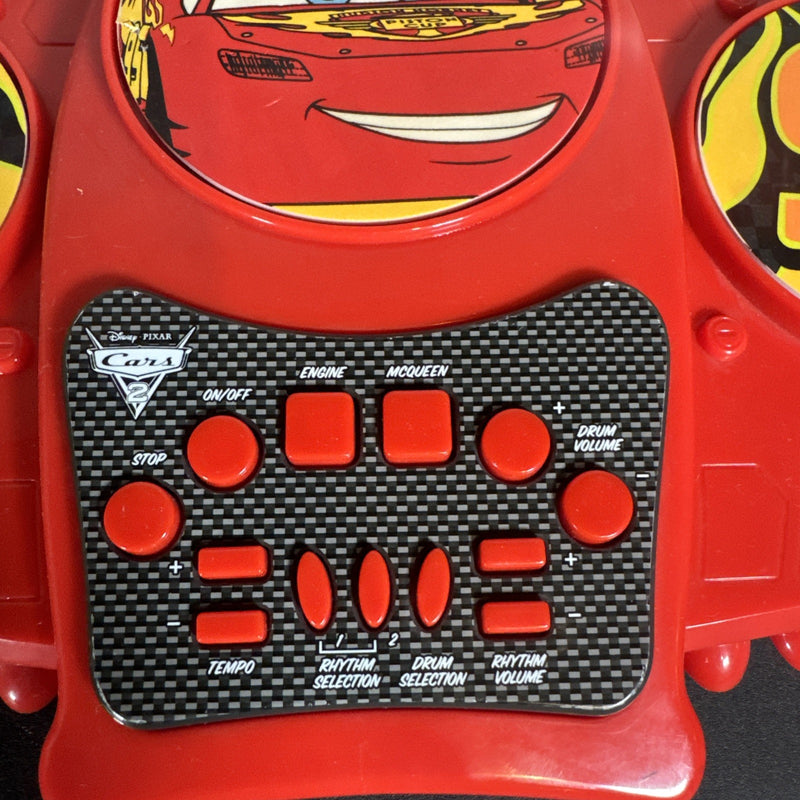 Electric Lightning McQueen Toddler Drum Toy with Sound Effects Magic Cars 1