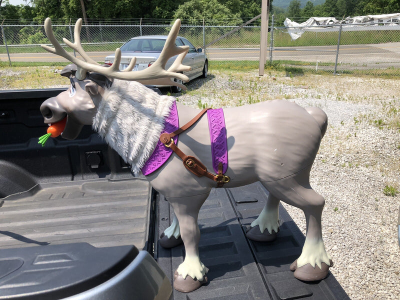 Frozen 2 My Size Playdate Sven Reindeer Ride-On Toy with Sounds and Carrot Accessory Magic Cars 0