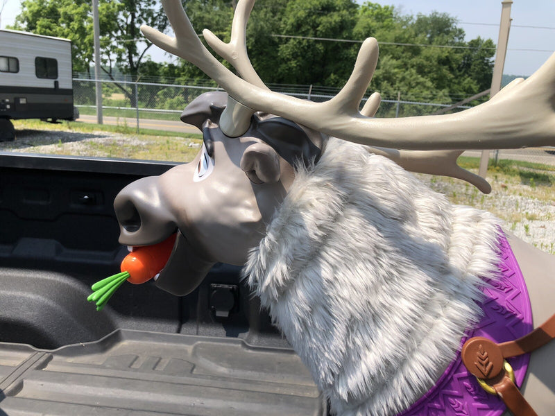 Frozen 2 My Size Playdate Sven Reindeer Ride-On Toy with Sounds and Carrot Accessory Magic Cars 10
