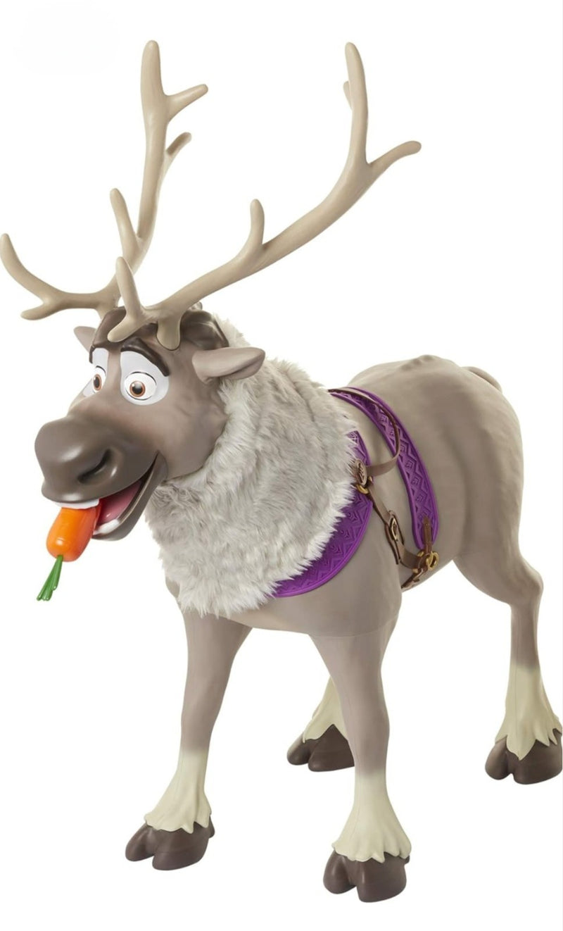 Frozen 2 Ride-On Sven Reindeer Toy with Sound Effects and Carrot Accessory Magic Cars 0