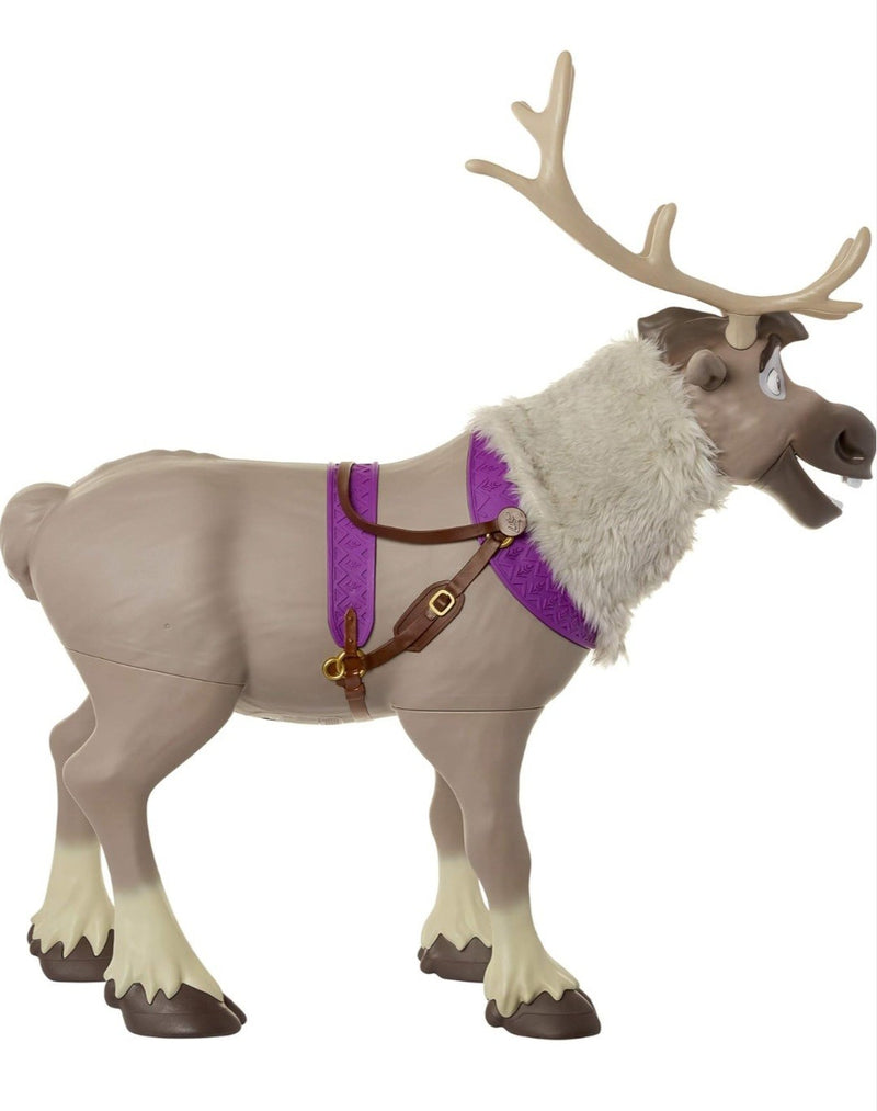 Frozen 2 Ride-On Sven Reindeer Toy with Sound Effects and Carrot Accessory Magic Cars 3