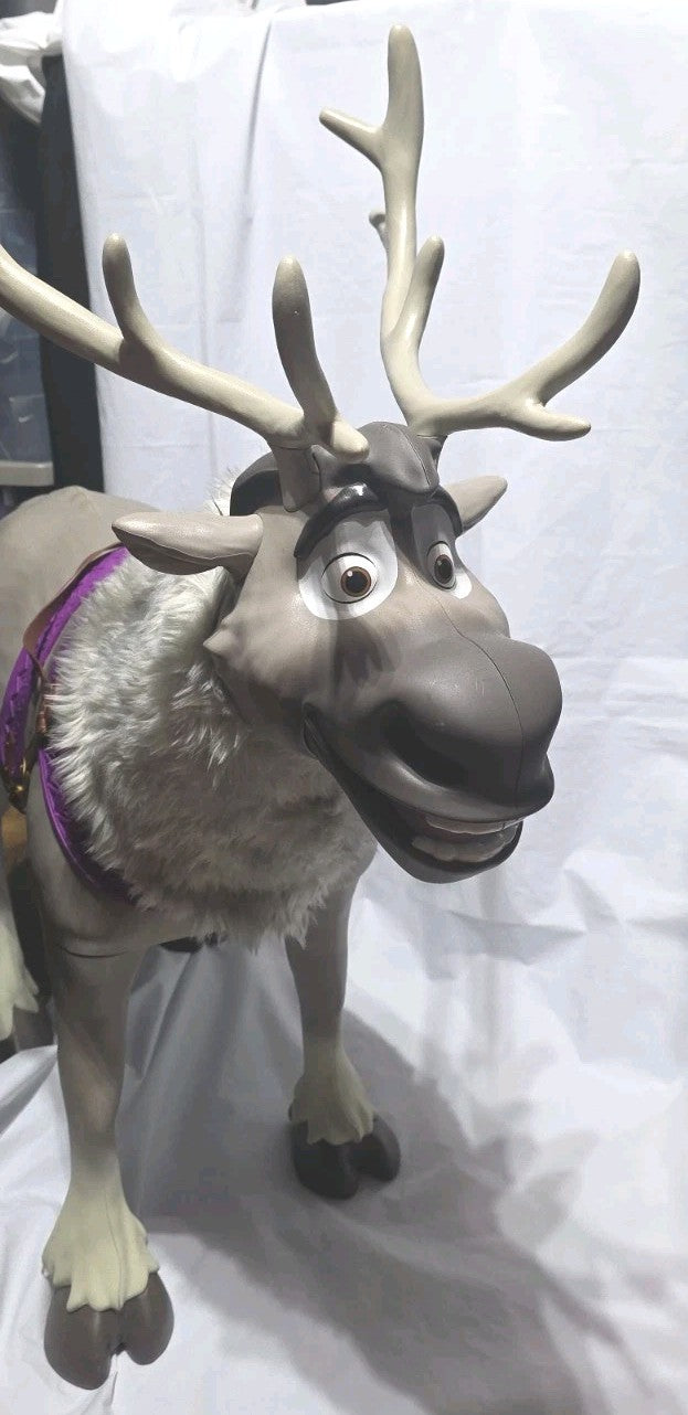Frozen 2 Ride-On Sven Reindeer Toy with Sound Effects and Carrot Accessory Magic Cars 5