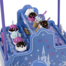 6V Battery-Powered Electric Ice Cream Cart Toy for Ages 3-7, Blue with Frozen Theme Magic Cars 3