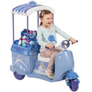 6V Battery-Powered Electric Ice Cream Cart Toy for Ages 3-7, Blue with Frozen Theme Magic Cars Variant 0