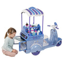 Battery-Powered 6V Electric Ice Cream Cart Toy for Ages 3-7, Blue, Frozen Theme Magic Cars 1