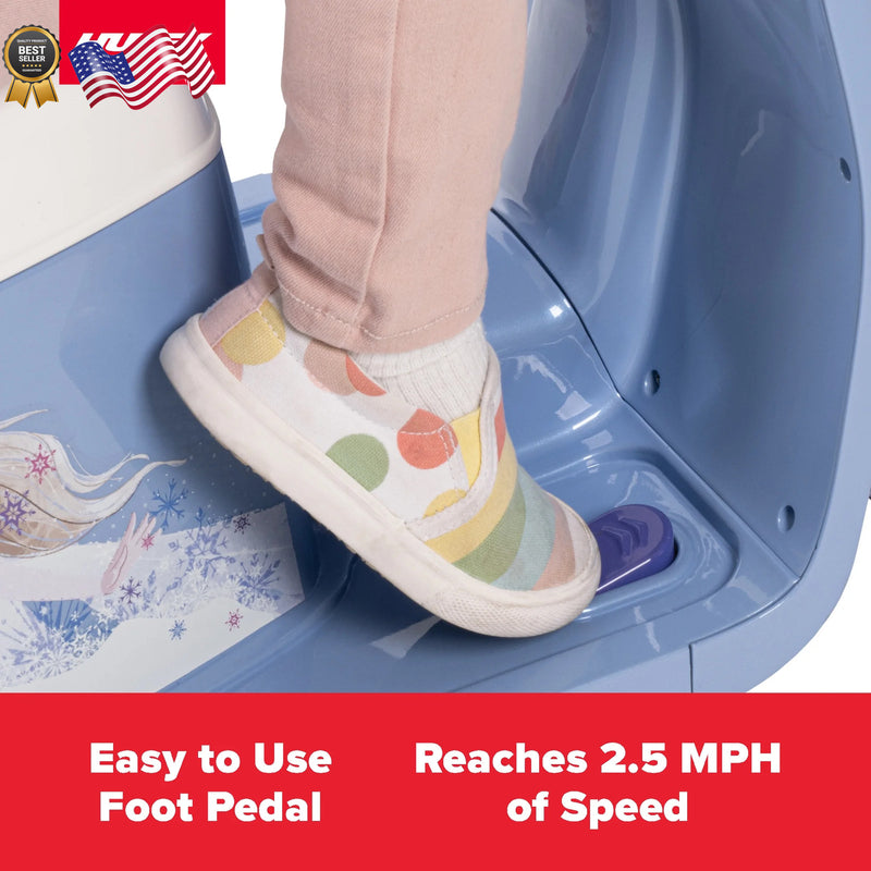 Frozen 6V Battery-Powered Ice Cream Cart Ride-On Toy Magic Cars 3