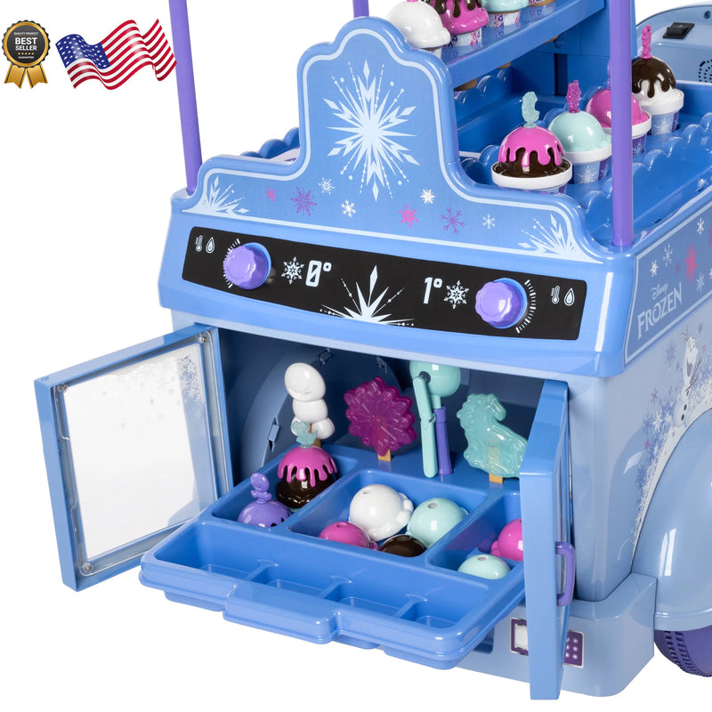 Frozen 6V Battery-Powered Ice Cream Cart Ride-On Toy Magic Cars 8