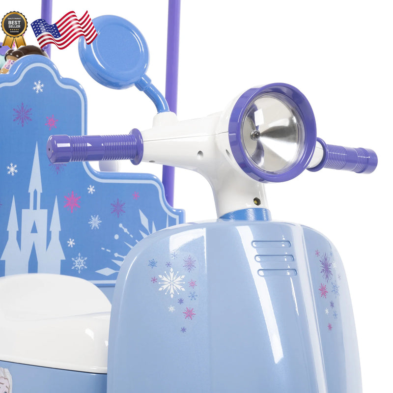 Frozen 6V Battery-Powered Ice Cream Cart Ride-On Toy Magic Cars 9