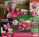 Junior Minnie Mouse Train Set with Caboose, Tracks, and 6-Volt Power Magic Cars 0