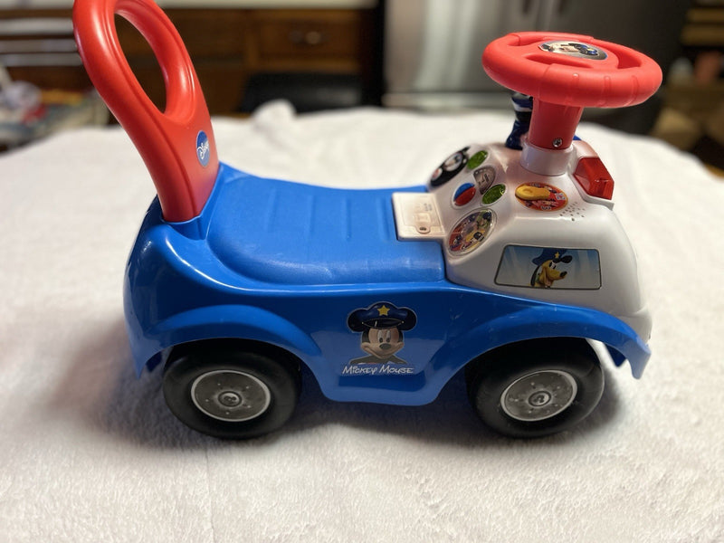 Mickey Mouse Police Car Ride-On Baby Walker Toy Magic Cars 11