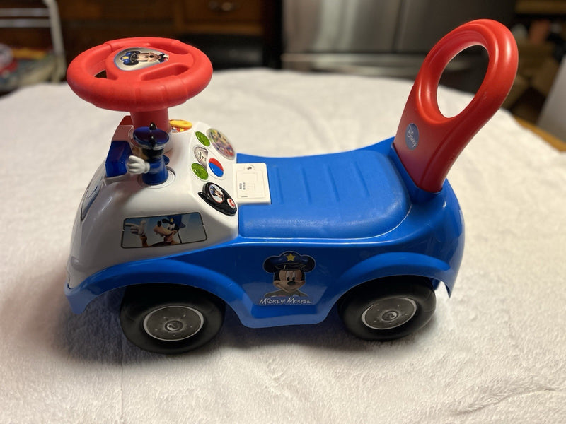 Mickey Mouse Police Car Ride-On Baby Walker Toy Magic Cars 18