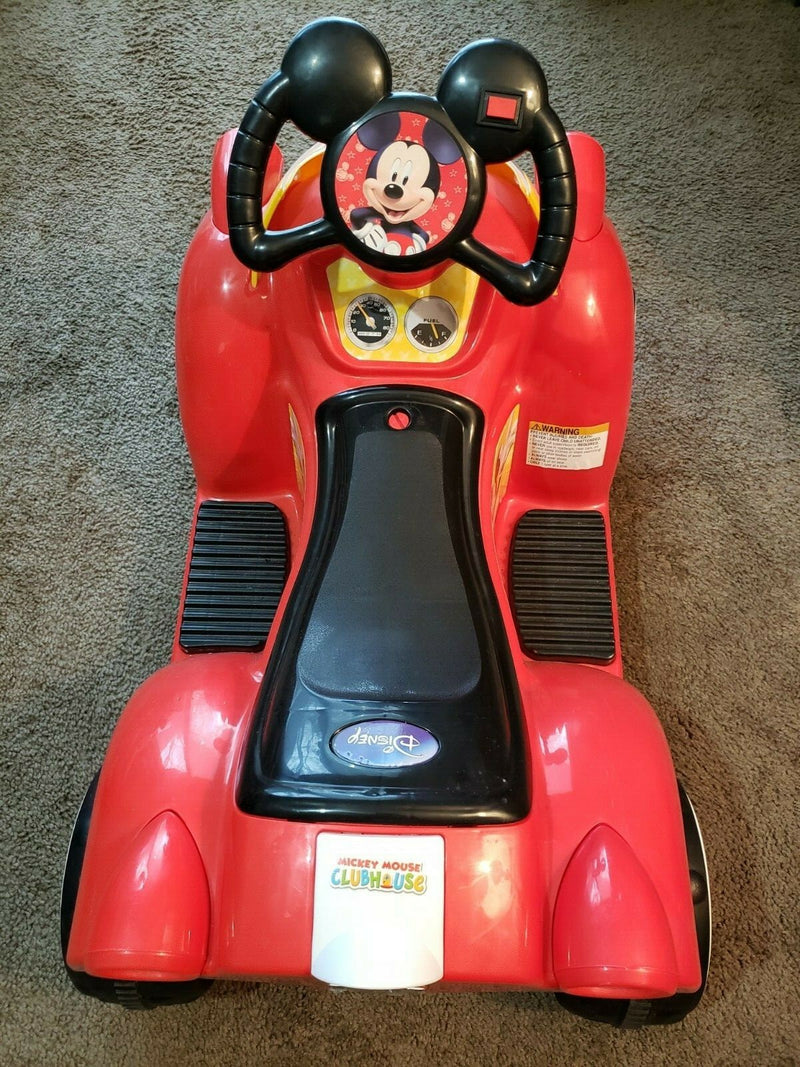 Mickey Mouse Toddler Ride-On Toy 6V Battery Powered Hot Rod by Kid Trax Magic Cars 3