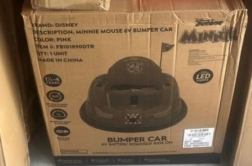 Minnie Mouse 6V Electric Bumper Car Ride-On Toy Magic Cars 1