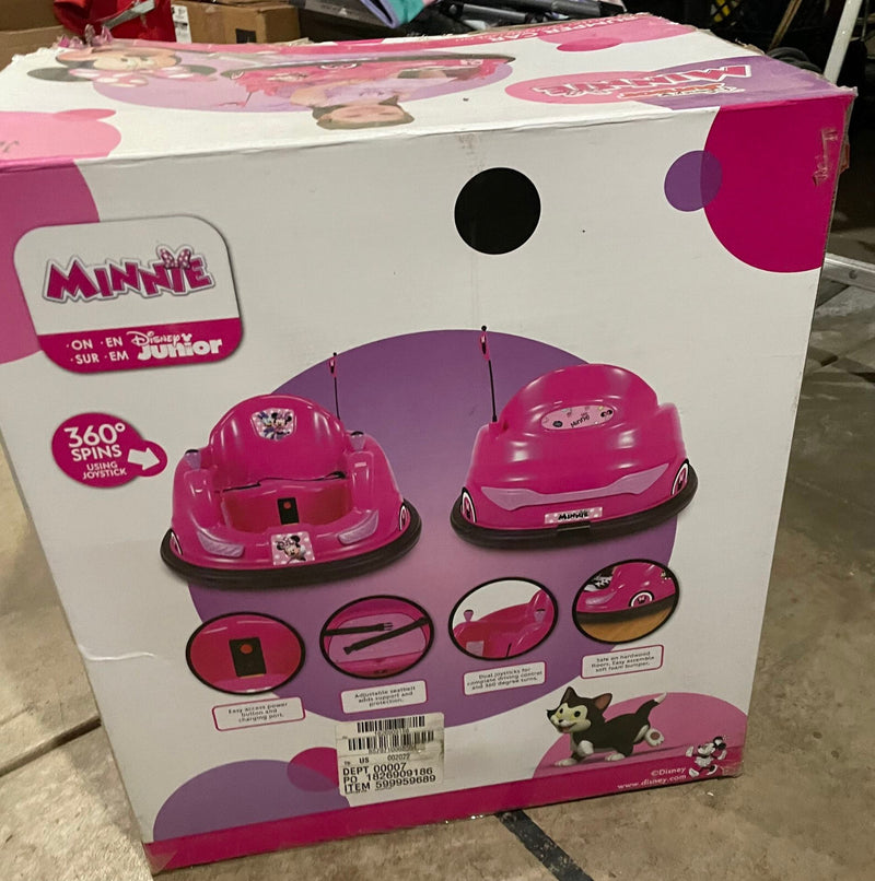 Battery-Powered Minnie Mouse Pink Bumper Ride-On Car for Toddlers 18-48 Months Magic Cars 1