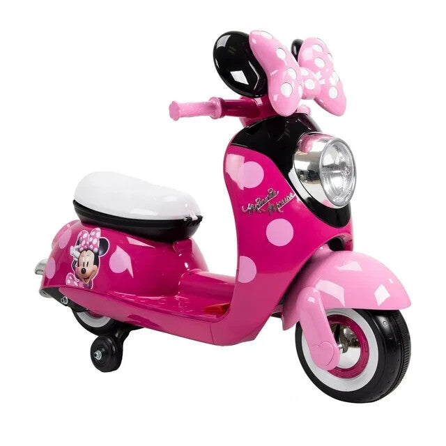 Battery-Powered Pink Minnie Mouse Electric Scooter for Kids Ages 3-7 Magic Cars 1