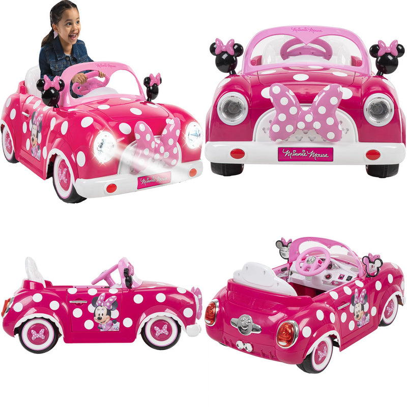 Minnie Mouse 6V Battery-Powered Ride-On Car with Power Wheels Magic Cars 0