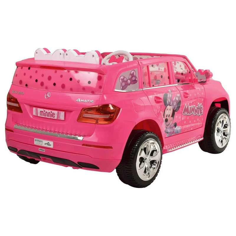 12V Battery-Powered Mercedes GLS Ride-On Car with Minnie Mouse Graphics for Ages 3+ Magic Cars 3