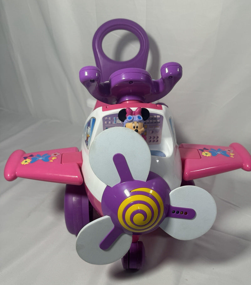 Minnie Mouse Ride-On Airplane Toy with Lights and Sounds in Pink Magic Cars 4