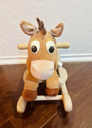 Bullseye Ride-On Rocking Horse Toy with Sound and Music Features Magic Cars 0