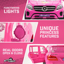 12V Battery-Powered Disney Princess Mercedes GLS 320 Ride-On Car for Ages 3-5, 5 MPH Magic Cars 2