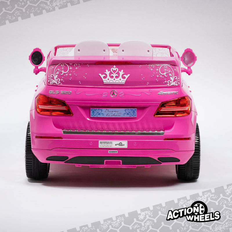 12V Battery-Powered Disney Princess Mercedes GLS 320 Ride-On Car for Ages 3-5, 5 MPH Magic Cars 6
