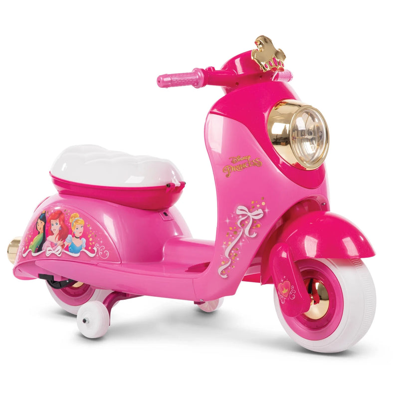 Princess-Themed 6V Battery-Powered Electric Scooter for Kids Ages 3-7, Pink Magic Cars 0