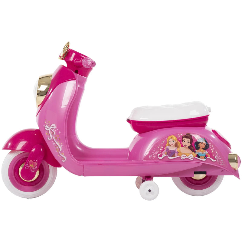 Princess-Themed 6V Battery-Powered Electric Scooter for Kids Ages 3-7, Pink Magic Cars 2