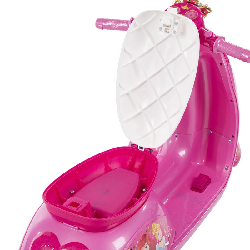Princess-Themed 6V Battery-Powered Electric Scooter for Kids Ages 3-7, Pink Magic Cars 4